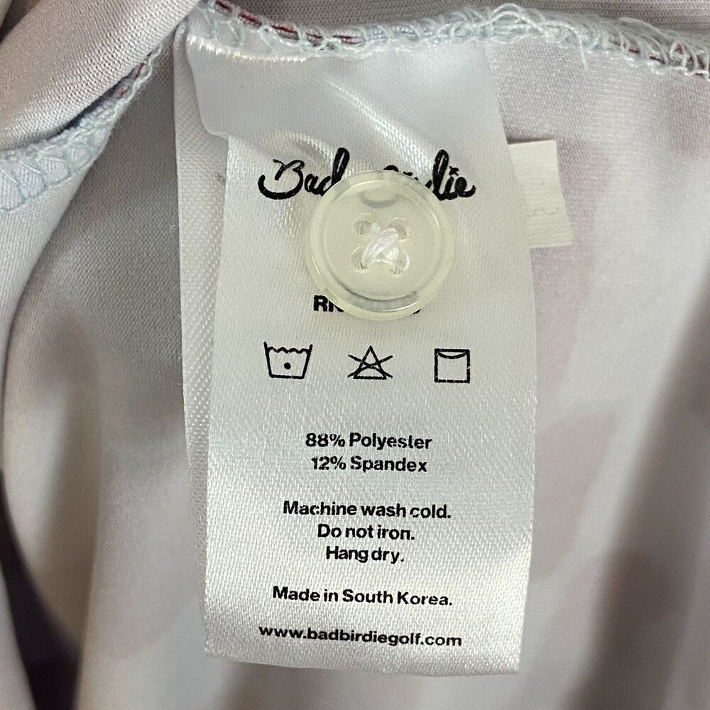 Bad Birdie‎ Golf Polo Shirt Men's 2XL Not Chess Checkered Short Sleeve Stretch - Picture 6 of 7